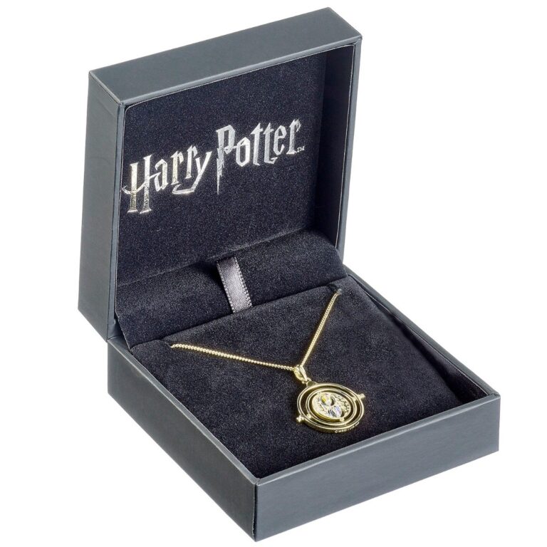 Pozlacený stříbrný náhrdelník Harry Potter - Obraceč času - Image 3
